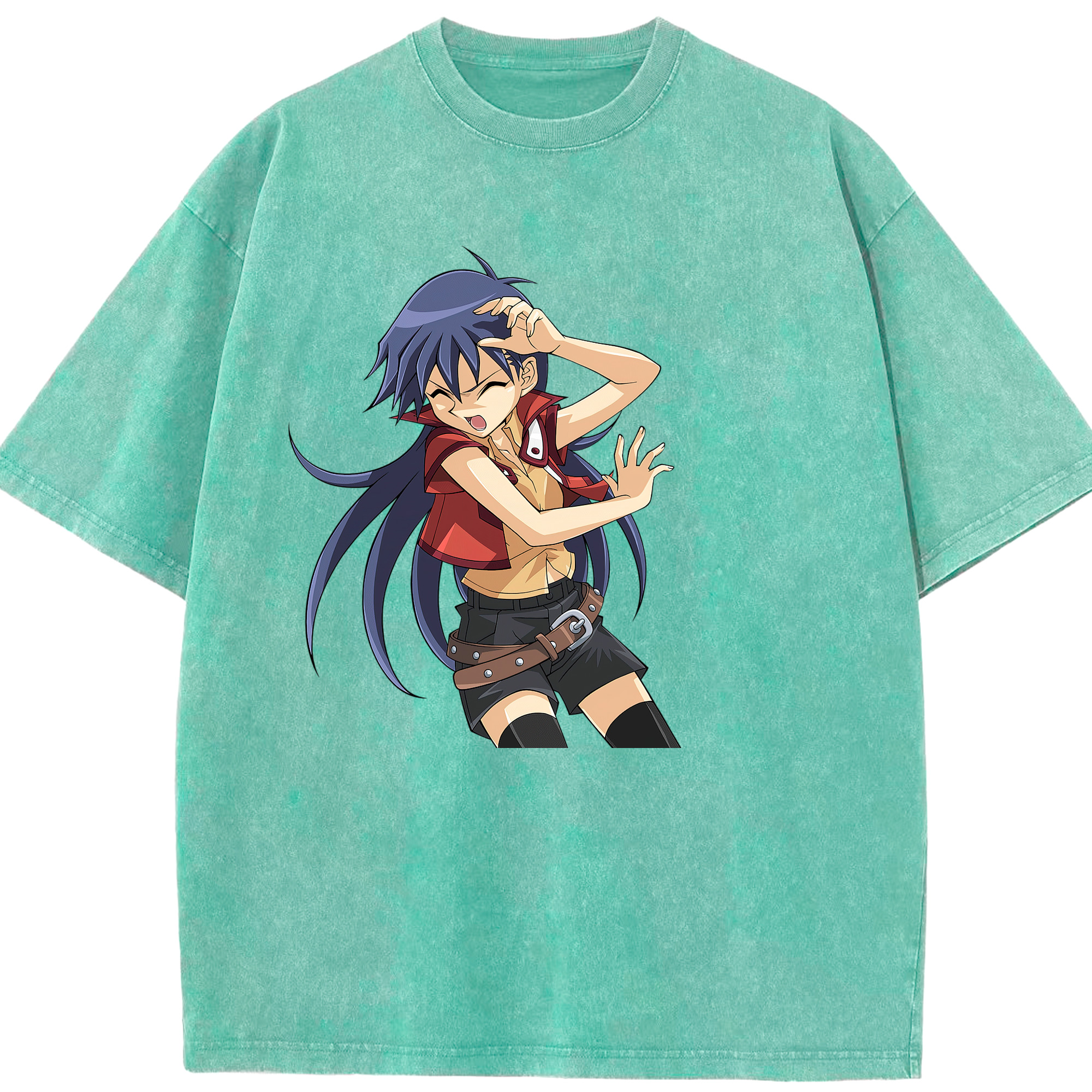 （画像用） 遊☆戯☆王 Yu-Gi-Oh! 綿100% ヴィンテージ風 半袖Tシャツ（フロントプリント）